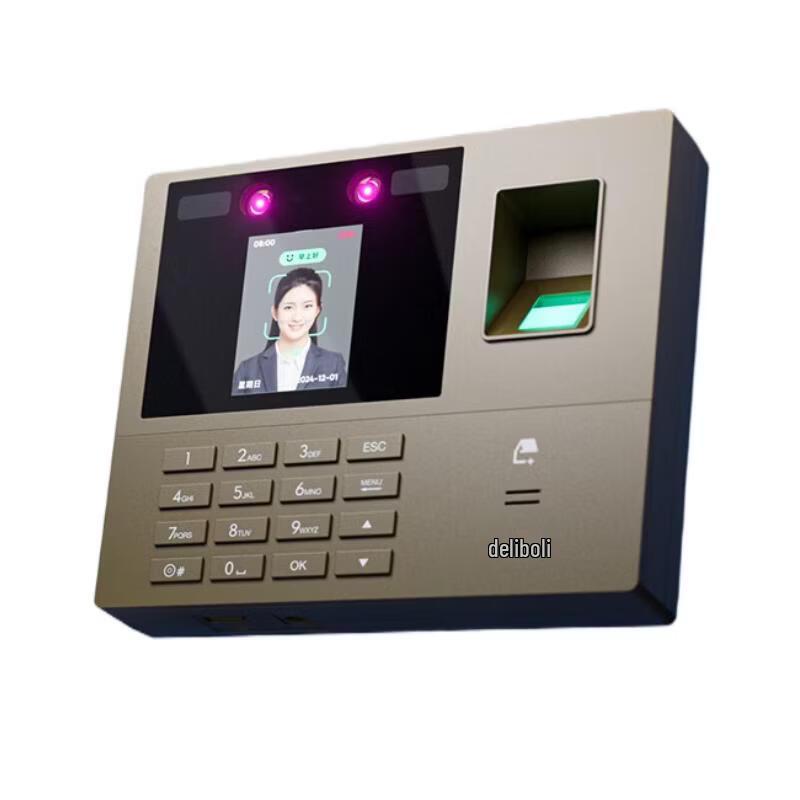 Deli Smart Cloud Biometric Time Clock CN plug (adapter included)