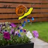 Ladybug Yard Art Iridescent Dragonfly/Butterfly/Ladybug/Bee/Snail Garden Stake, Lily of The Valley Metal for Weather Resistant Stakes Mom Mother's Day