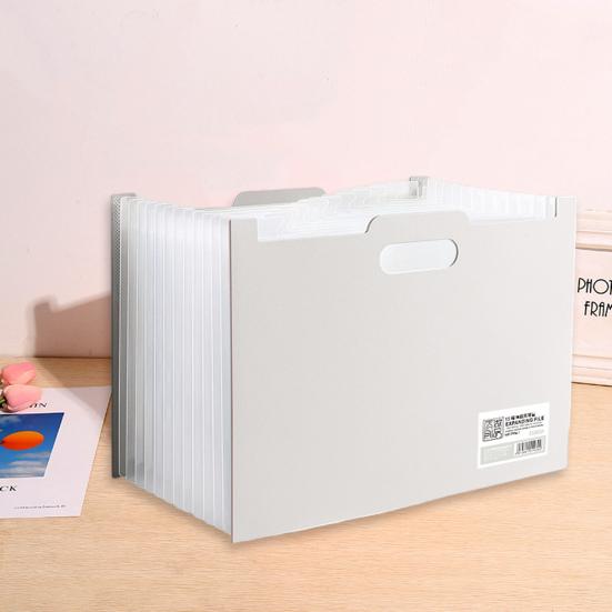 Accordion File Folder Expanding Vertical File Organizer 13 Pockets Folder with Colored