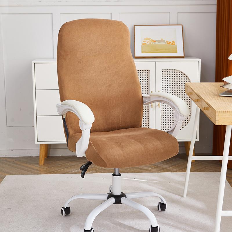 1 шт. бархатный чехол для офисного кресла, эластичный пылезащитный чехол для компьютерного кресла, противоскользящий чехол для игрового кресла для кабинета