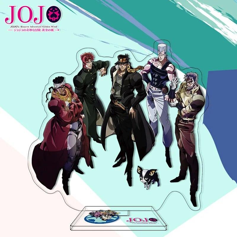 Jojos Bizarre Adventure Stand Model Plate Stone Ocean Series Jolyne Cujoh Weather Report Figure Acrylic Stands Holder Desk