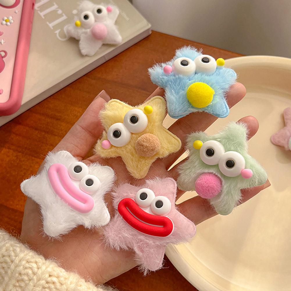 Забавный плюшевый змеиный рот сосиски заколка для волос звезда ниша милая челка заколка модный головной убор аксессуар для волос для взрослых детей