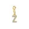 Trendy Gold Color Micro-inserts Zircon Alphabet Charm DIY Making Letter Pendant Necklace Bracelet Accessories Fashion Jewelry