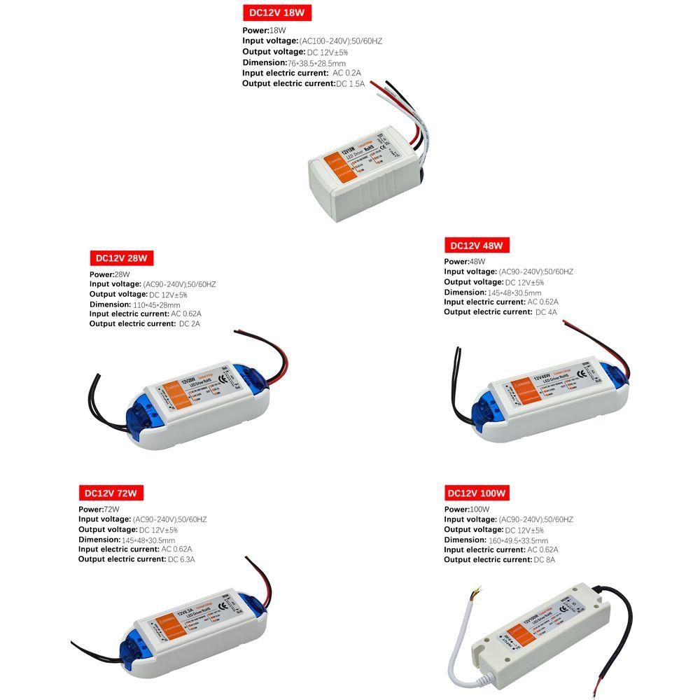 LED Driver LED Lights Lamp Power Supply Adapter Lighting Transformer LED Driver Adapter Lamp Driver