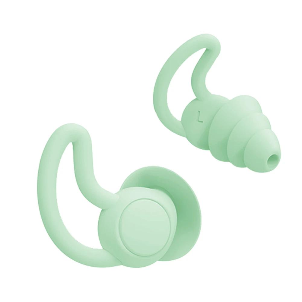Sleep Ear Plug Waterproof Silicone Swimming Ear Protector Canceling Noise Reduction Soundproof Sleeping Earplugs for Travel Home