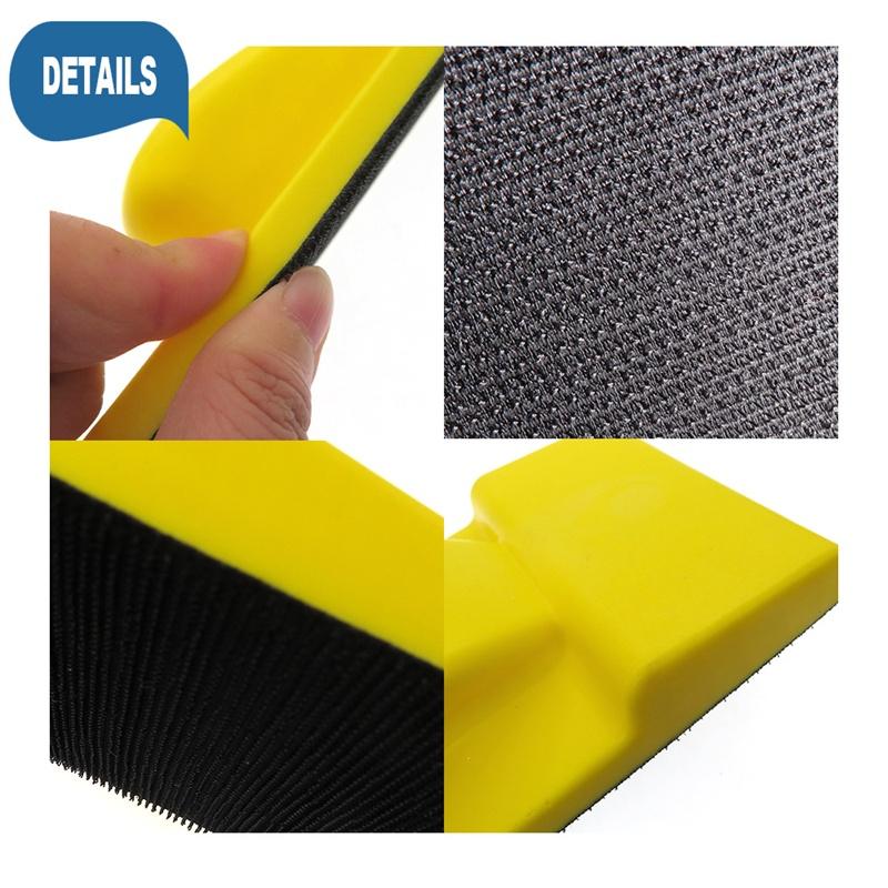 Блок для ручного шлифования на липучке Блок для ручного шлифования с пальцами Боковые крючки и петли Быстрая смена