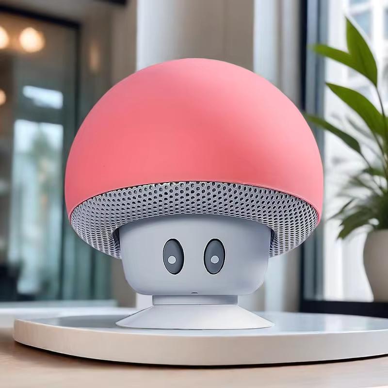 Портативный Bluetooth-динамик Mushroom, мини-беспроводной водонепроницаемый динамик с присоской для использования на открытом воздухе, дома, в автомобиле, на рабочем столе