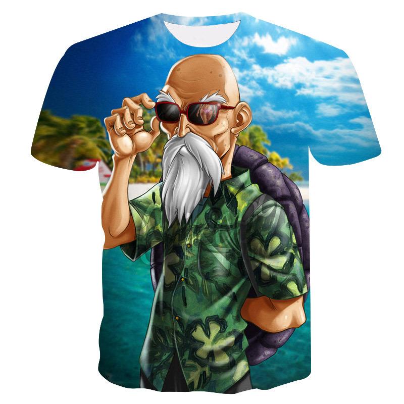 Футболка с 3D-принтом Goku из Dragon Ball, с коротким рукавом, для поклонников аниме
