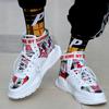 Mens Shoes High Top Couple Shoes Man Mandarin Duck Color Mens Trainers Platform Red Bottom Autumn  Trend Sneakers Zapatillas