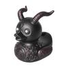 Resin Duck Statue Novelty Devil Duck Ornament Gothic Duck Sculpture Animal Figurine Duck Collectable Toys for Car Interior