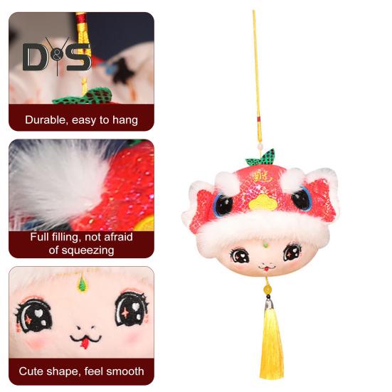 Подвеска в виде плюшевой змеи, мультяшная змея, брелок для ключей, талисман со знаком зодиака, кукла для китайского Нового года