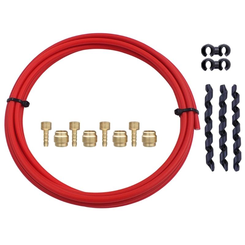 Комплекты тормозных шлангов и латунных соединительных вставок для велосипеда 3000 мм Велосипедные комплекты гидравлических дисковых тормозных шлангов для BH59 BH90 Avid