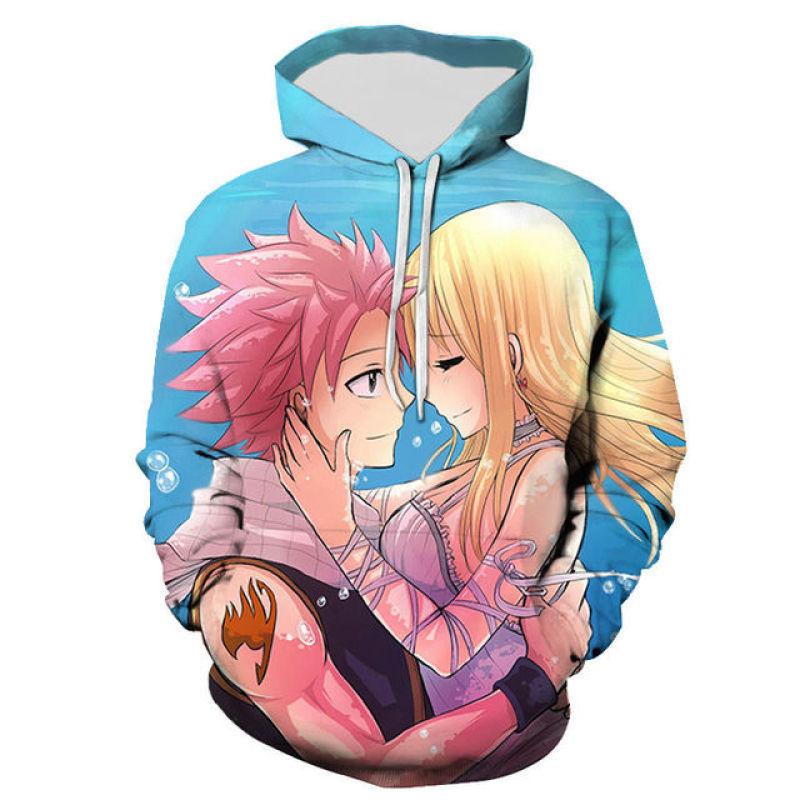 Весенне-осенние крутые мужские толстовки с 3D принтом Fairy Tail для мужчин и женщин, модные пуловеры с длинными рукавами, толстовки, повседневная одежда с капюшоном