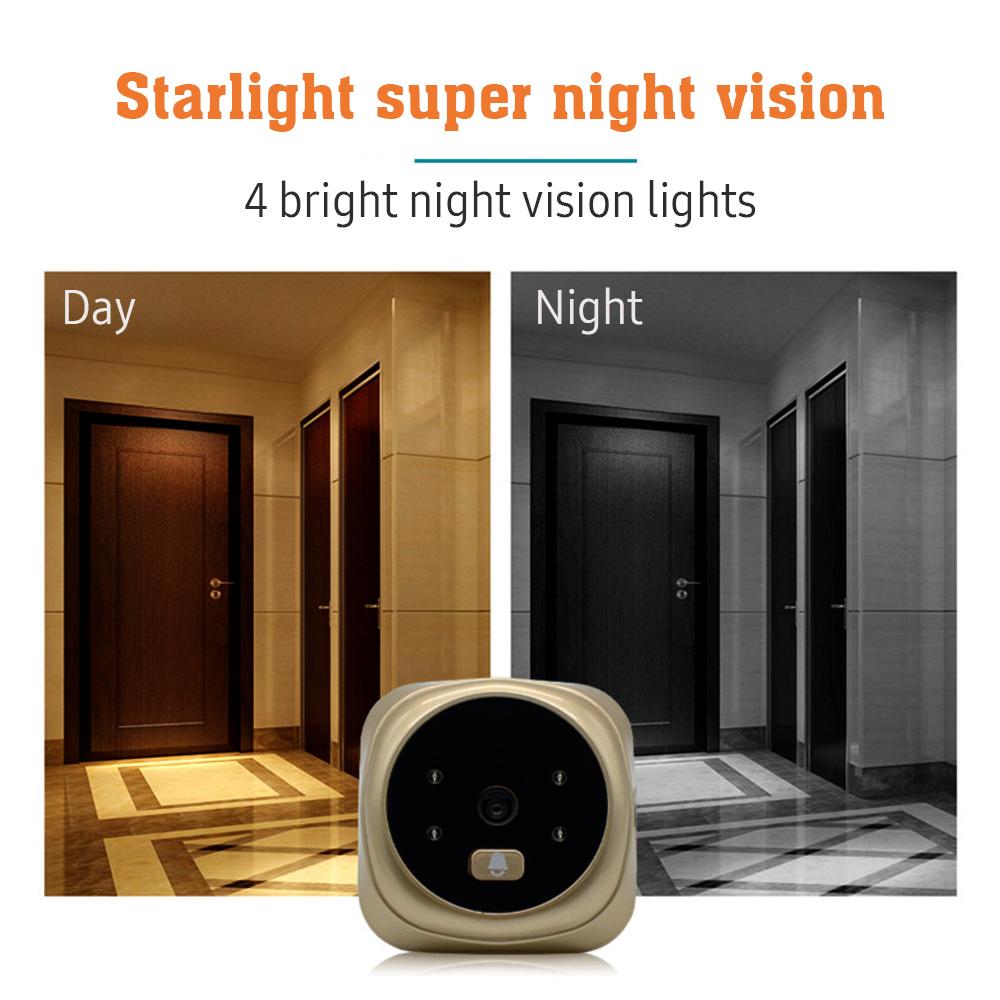 WiFi Doorbell Door Viewer Camera Door Peephole Door Camera Wireless Monitor Live View Available Digital Night Visiion 24'' LCD Screen Doorbell
