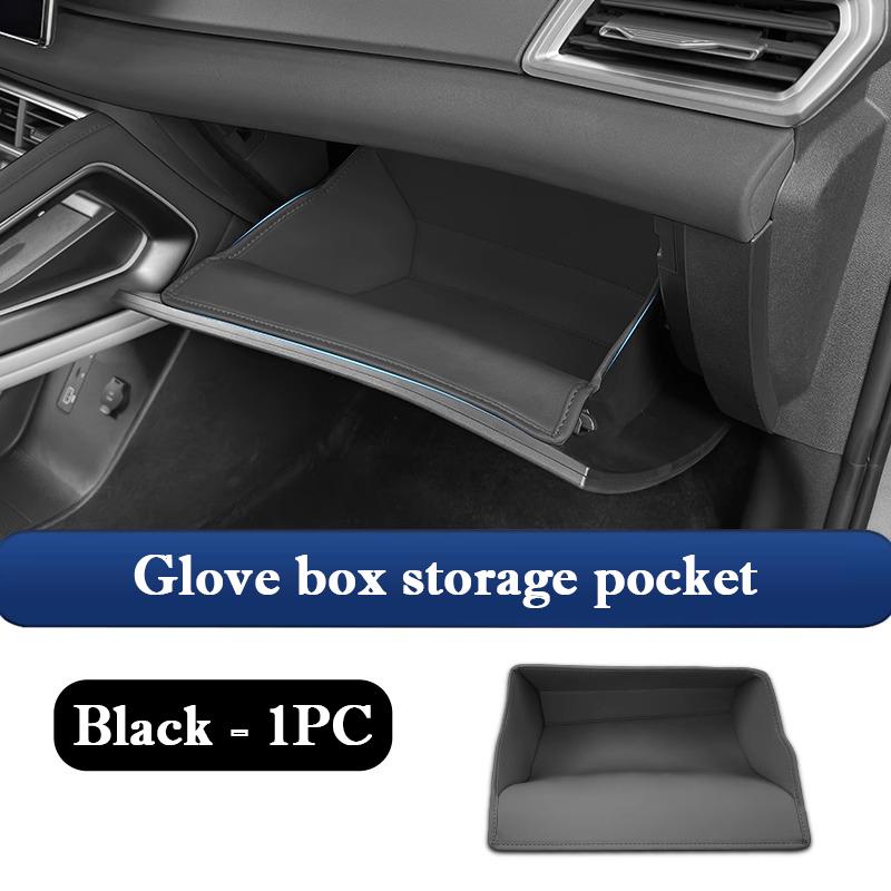 For BYD Atto 2 Car Glove Box Storage Bag Pocket Protective Pad Leather Anti Kick Pad Protection Sticker Interior Stowing Tidying