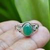 Green Onyx Oval Gemstone Ring, Handmade Designer Ring, 925 Sterling Silver Ring, Bohemian Ring, Statement Ring