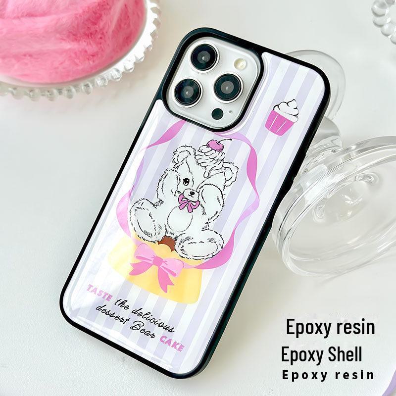 Zhitai Милый эпоксидный чехол для iPhone 12/13 Pro/Pro Max/14/15 Pro