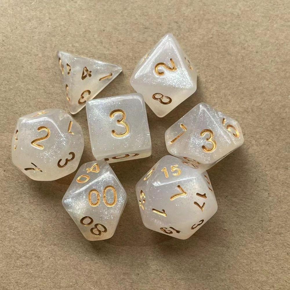 7Pcs/set Gift 7-Die D4 D6 D8 D10 Table Game Game Dice Polyhedral Dice DND Dice