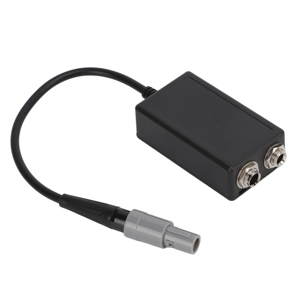Aviation Headset Adapter General Aviation Dual for GA Female To for LEMO 6‑pin Male Adapter