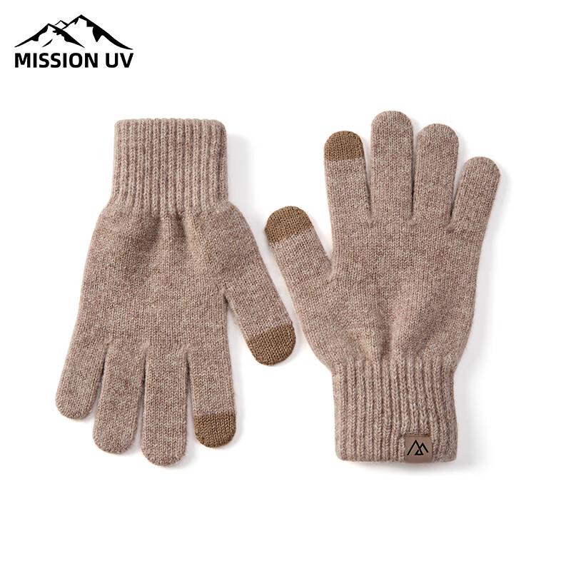 Женские утолщенные шерстяные вязаные перчатки MISSION UV