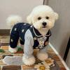 Lightweight Pet 4-Legged Outfit Dogs Cats Casual Shirt Style With Ruffled Collar