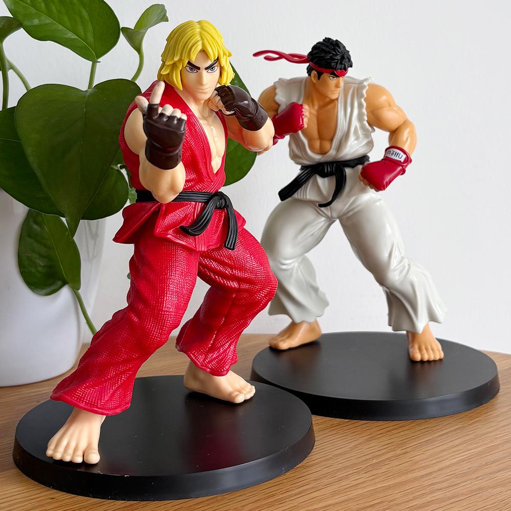 Горячая Аниме Street Fighter Файтинг Фигурка Действия Рю Кен Мастера ПВХ Кавайные Игрушки Куклы Декор Комнаты Подарок на День Рождения