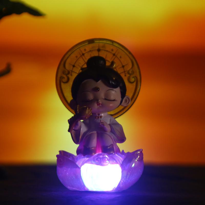 Ancient Style Creative Ornament: Mountains and Seas Design Desktop Decoration - Cute Girl Gift Blind Box