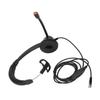 Monaural Customer Service Headset Volume Adjustment Single Sided Ear Headphone with Noise Cancelling Mic