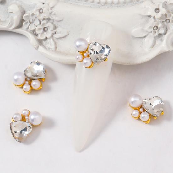 10 шт. трехмерные роскошные изысканные блестящие украшения для ногтей «сделай сам» из искусственного жемчуга дизайн ногтей Nail-Beauty Nail Art