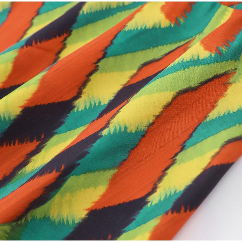 Контрастные платья-макси с принтом на бретельках для женщин, пляжное цветное свободное платье без рукавов с открытой спиной, летнее платье для отдыха