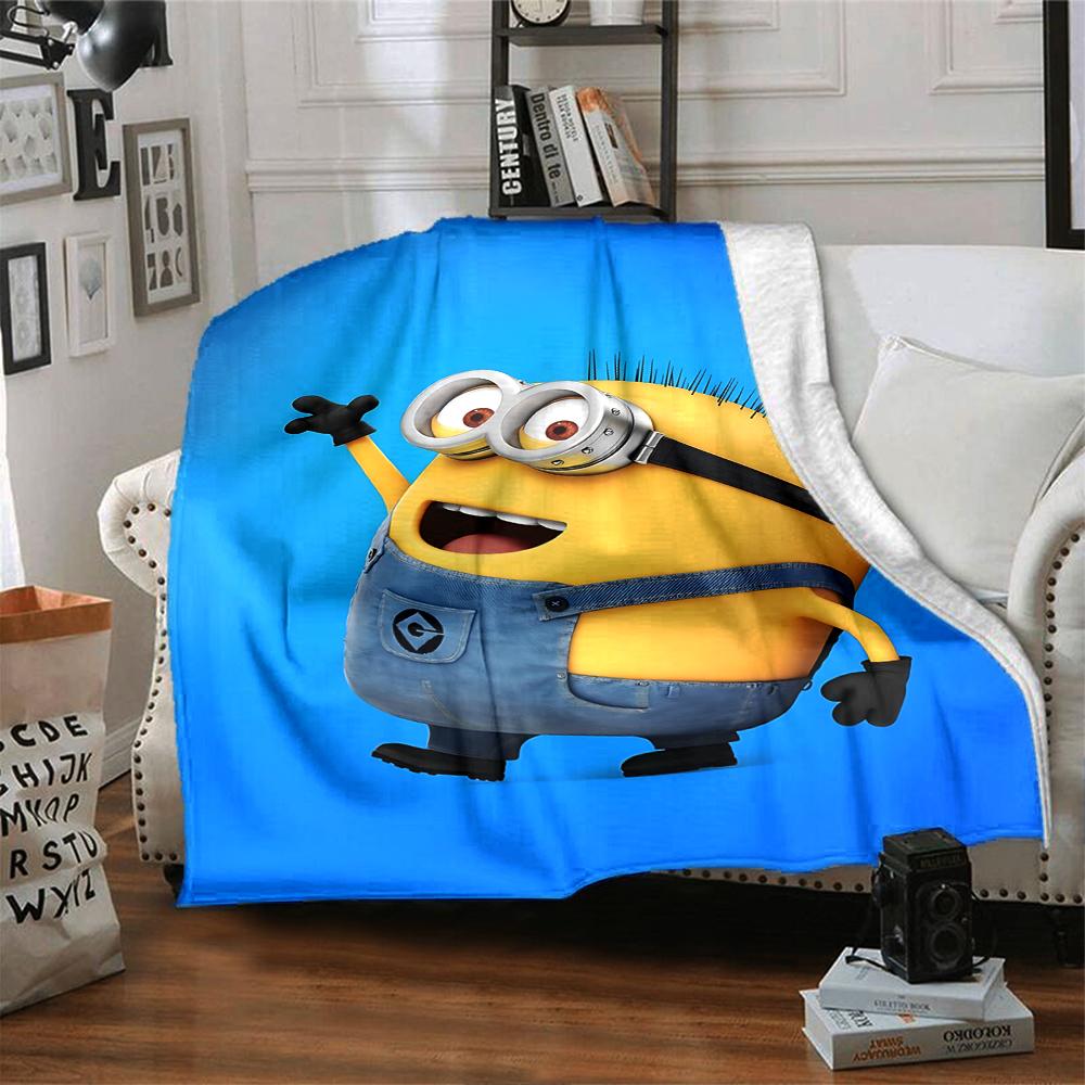 Minion Adventure Space Blanket Soft Throw Blanket For Home Bedroom Bed Sofa Travel Office Solid Christmas Blanket