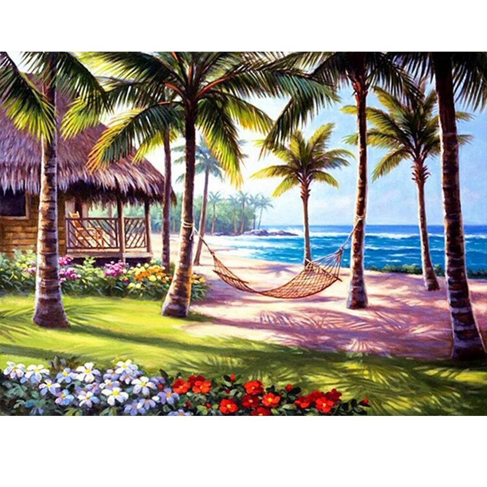 5D алмазная живопись Diy морской пейзаж здание серии полный алмаз ручной работы Алмазная вышивка мозаика узор украшение дома подарок