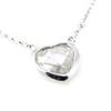 [H0517] - White 'Love' Silver Necklace