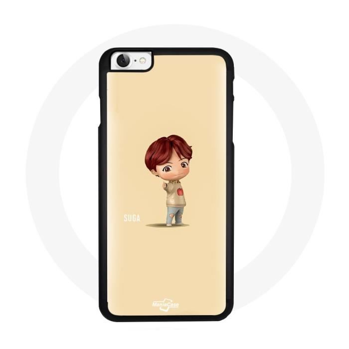 Coque pour Iphone 4 BTS TinyTAN Animation Suga