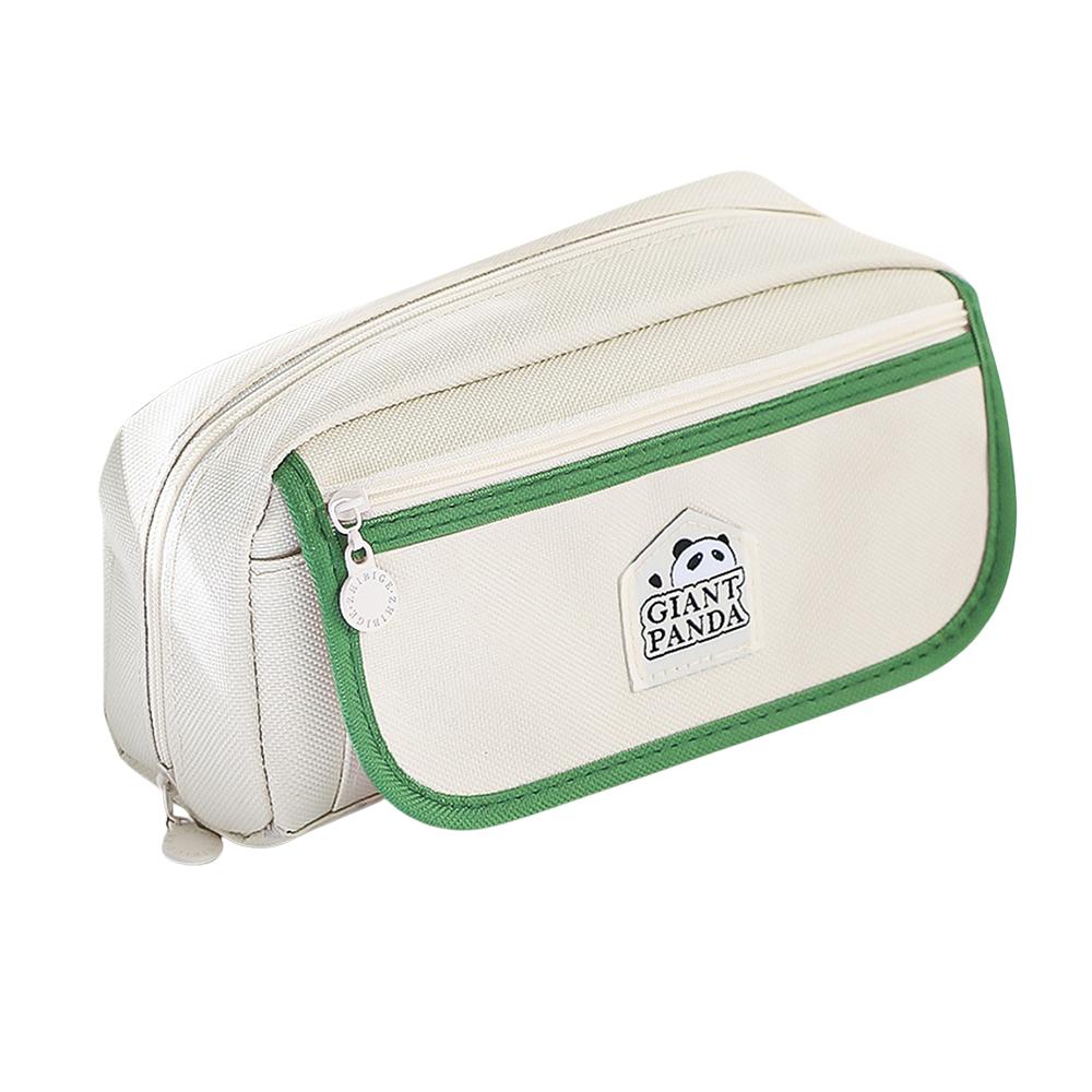 Cute Panda Pencil Case Large Capacity Pencil Pouch 3-Layer Durable and Easy To Clean Zipper Pocket