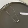 2024 new light luxury niche high-end temperament neck chain cold wind simple beaded necklace female collarbone chain