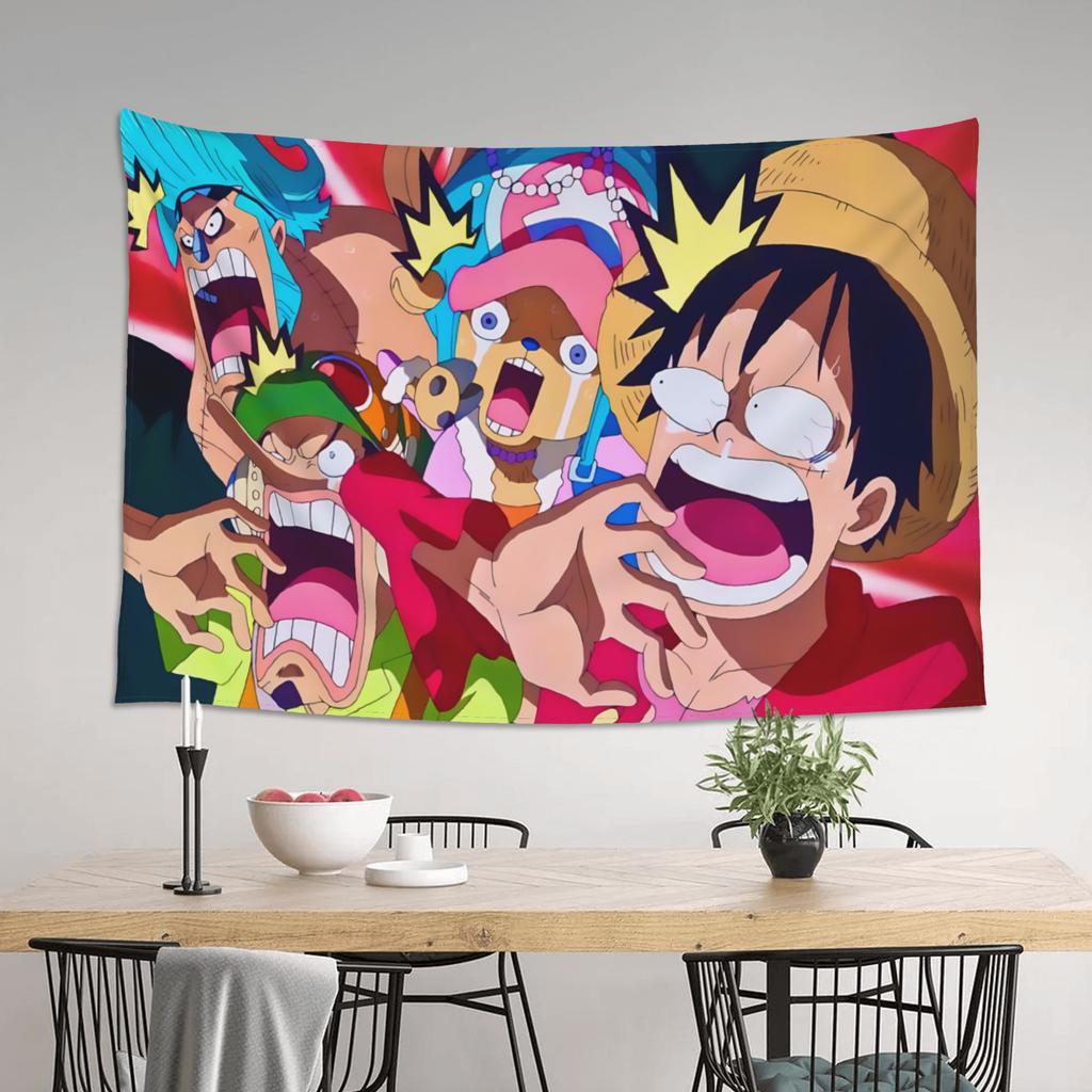 Аниме One Piece Cutecore Гобелен Декор комнаты Домашний декор Аксессуары для декора стен Милый декор комнаты