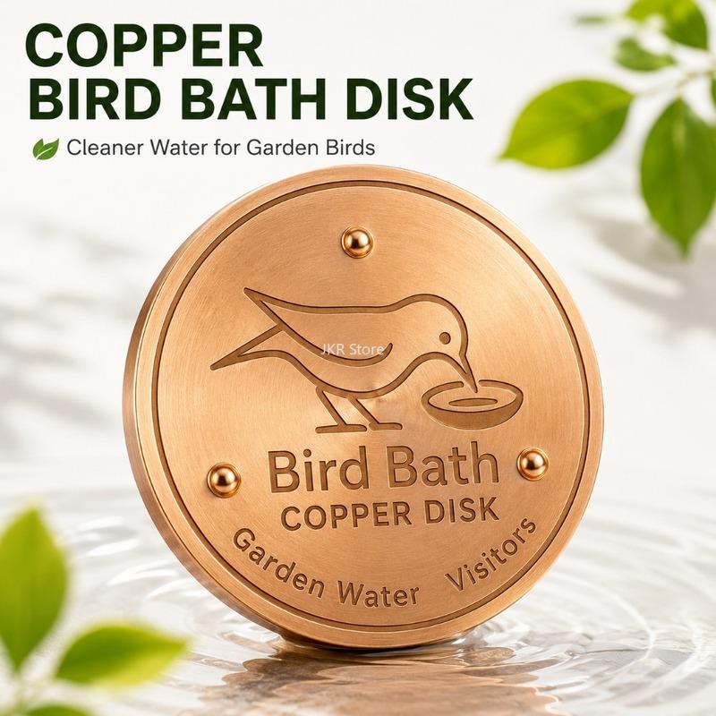 Bird Bath Purifier Multi Function Triple Point Supported Accessory for Wild Birds Drinking Bathing Courtyard Garden Use