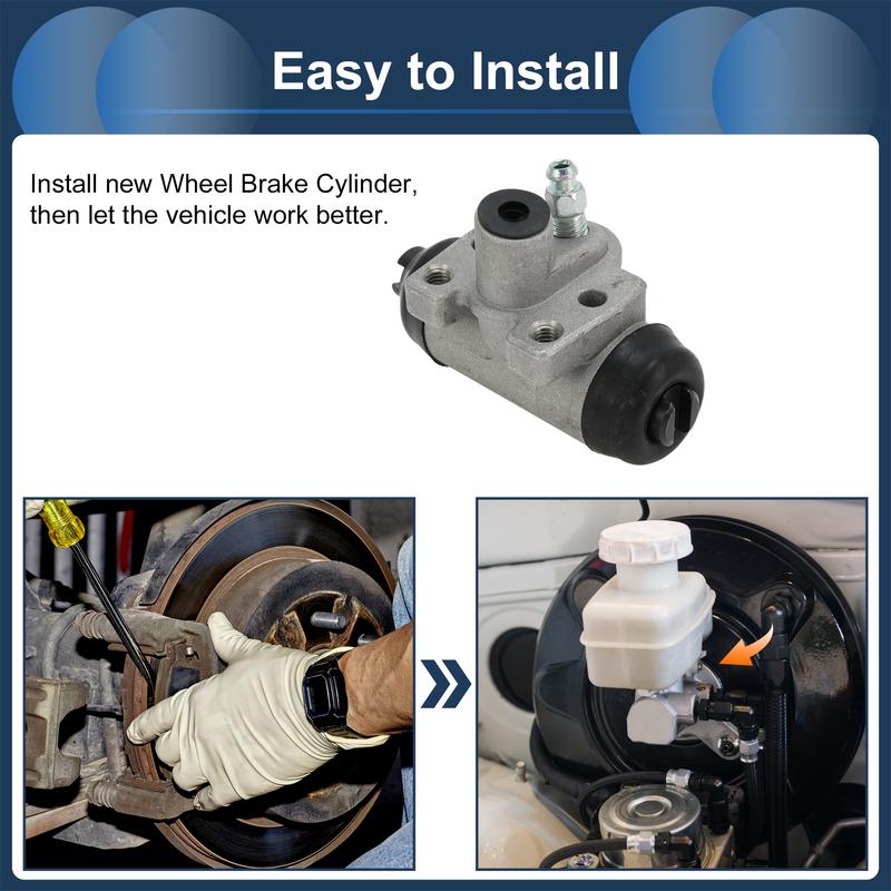 UXCELL Тормозной главный цилиндр № W37846 для Honda Civic 1990-2000 Алюминиевый сплав 2 шт.