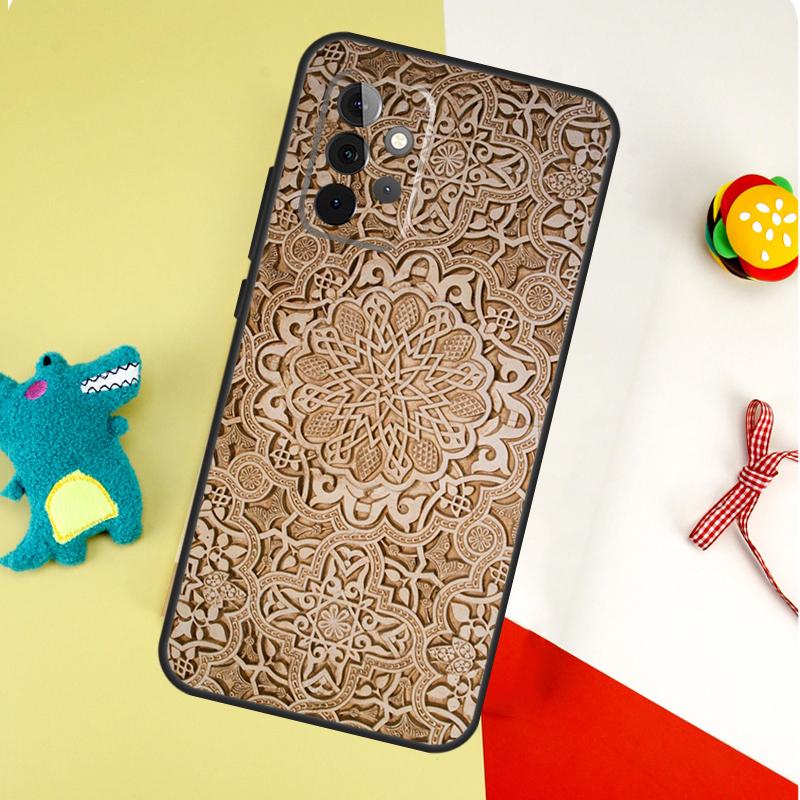 Индийская Цветочная Хна Мандала Для Samsung Galaxy A55 A35 A15 A54 A34 A14 A53 A33 A13 A05 A06 A16 A22 A32 A52 Чехол для Телефона