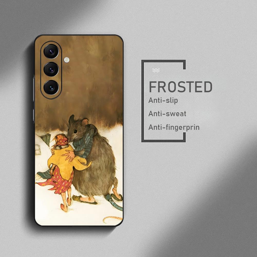 Lizbeth Zwerger Art Draw Phone Case For Samsung Galaxy S26 S25 S24 S23 S22 S21 Plus Ultra Note20 Soft Black