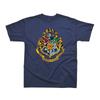 HARRY POTTER Boys Hogwarts Crest Gold Ink T-Shirt