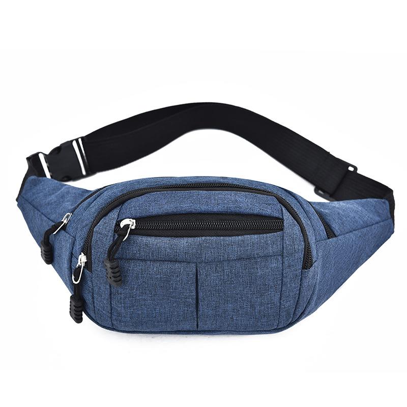 Unisex Waist Fanny Bag Men Breast Package Waterproof Outdoor Sports Bag Canvas Pouch Waist Bag Fanny Pouch Crossbody Banana Bag