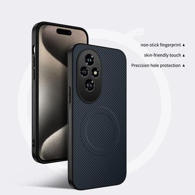 Магнитный чехол для Honor X7B X7C X9B X9C Smart X60 Pro Honor 200 Pro Magic 7 Lite Беспроводная зарядка Углеволокно Ударопрочный чехол