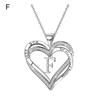 Dainty Initial Letters Necklace Heart Pendant Necklace Heart Necklace for Women Charm Necklace