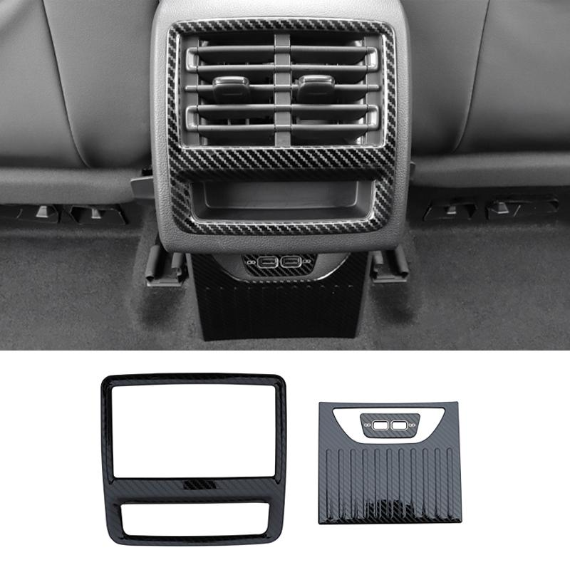 Для Volkswagen VW Golf 8 MK8 2022 Автомобильная задняя консоль, центральный кондиционер, вентиляционное отверстие, рамка, накладка