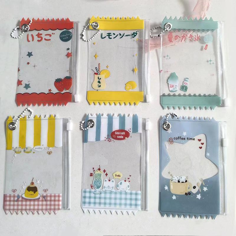 1PC Transparent Candy Bag INS Photocard Holder Idol Photo Card Protective Cover Badge Holder Korean Card Holder Funny