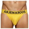 Arjen Kroos Sexy Mesh Breathable and Size L Men's T-Back Underwear, Briefs, Jockstraps, G-Strings, Comfortable, AK2203-A1-Yellow,