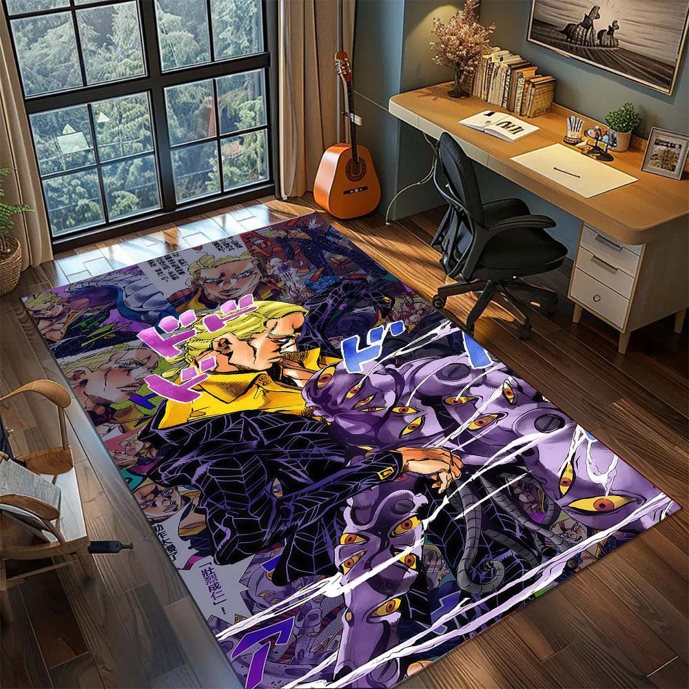 Jolyne Cujoh JoJo Carpet for Living Room Bedroom Home Decor Cool Movie Mat Play Floor Mat