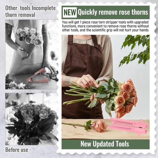 1/2/3/5 шт. Инструмент для удаления шипов с роз, очиститель для цветов, инструмент для удаления шипов из листьев, домашний цветочный магазин, цветочные композиции, флористические принадлежности